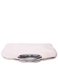 Nina Metal Handles Embossed Snake Hobo Bag
