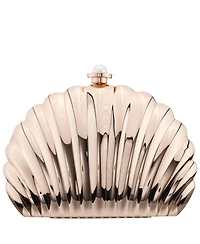 Nina Seashell Metal Minaudiere Clutch