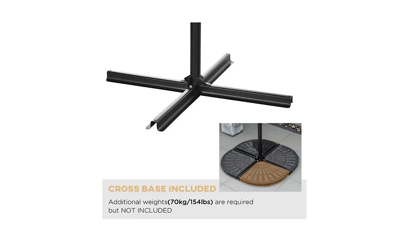 Outdoor Beach Umbrella – Portable Shade for Sun Protection at the Beach, Picnic, or Patio