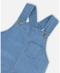 Deux par Deux Baby Boys Light Soft Denim Overalls Jeans Blue