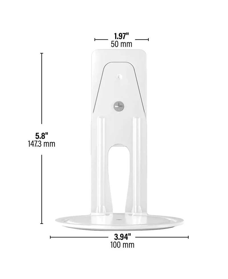 Sanus WSFME12 Fixed Speaker Wall Mounts for Sonos Ear 100 - Pair