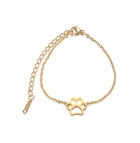 EternalPrint Link Chain Paw Print Charm Bracelet