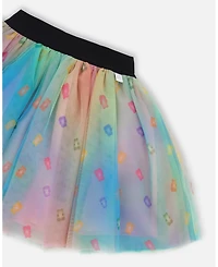 Deux par Toddler Girls Printed Mesh Skirt Multicolored Gummies - Toddler|Child