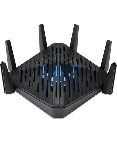 acer Predator Connect W6 Wi-Fi 6E Gaming Router | Hybrid QoS Compatible with Intel Killer Prioritization Engine | Tri-Band AXE7800 2.4GHz/5GHz/6GHz |