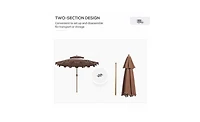 Outdoor Beach Umbrella – Portable and Uv-Protected Shade for Beach, Patio, or Activities