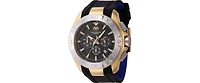 Technomarine Men's Tm-622005 UF6 None Quartz Chronograph Black Dial Watch