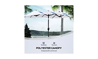 Heavy-Duty Outdoor Beach Umbrella for Sun Protection and Beach Days