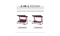 Outdoor Patio Swing Chair Comfortable Hanging Chair for Relaxation in Garden or Backyard