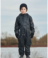 Deux par Kids Unisex Solid Mid-Season One-Piece Outerwear Black - Toddler|Child