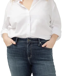 Silver Jeans Co. Plus Avery Cuffed Denim