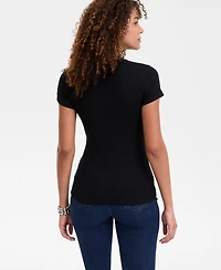 I.n.c. International Concepts Women's Ribbed Scoop-Neck Top, Exclusively at Macy's