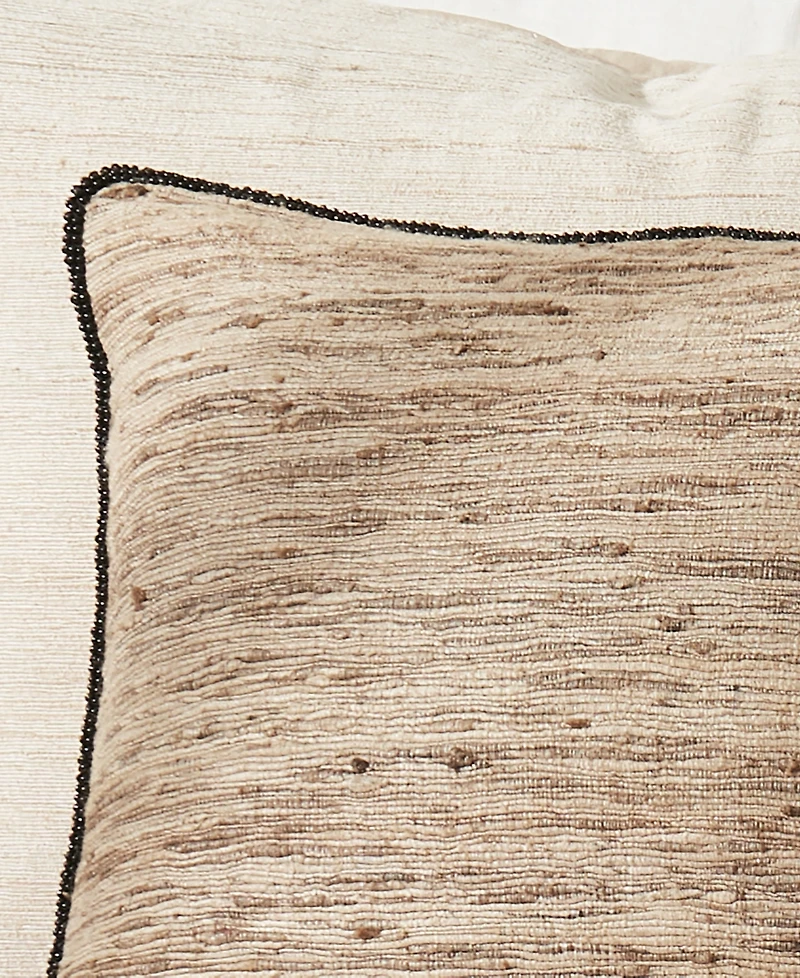 Donna Karan Home Beaded Decorative Pillow, 16" x 16"