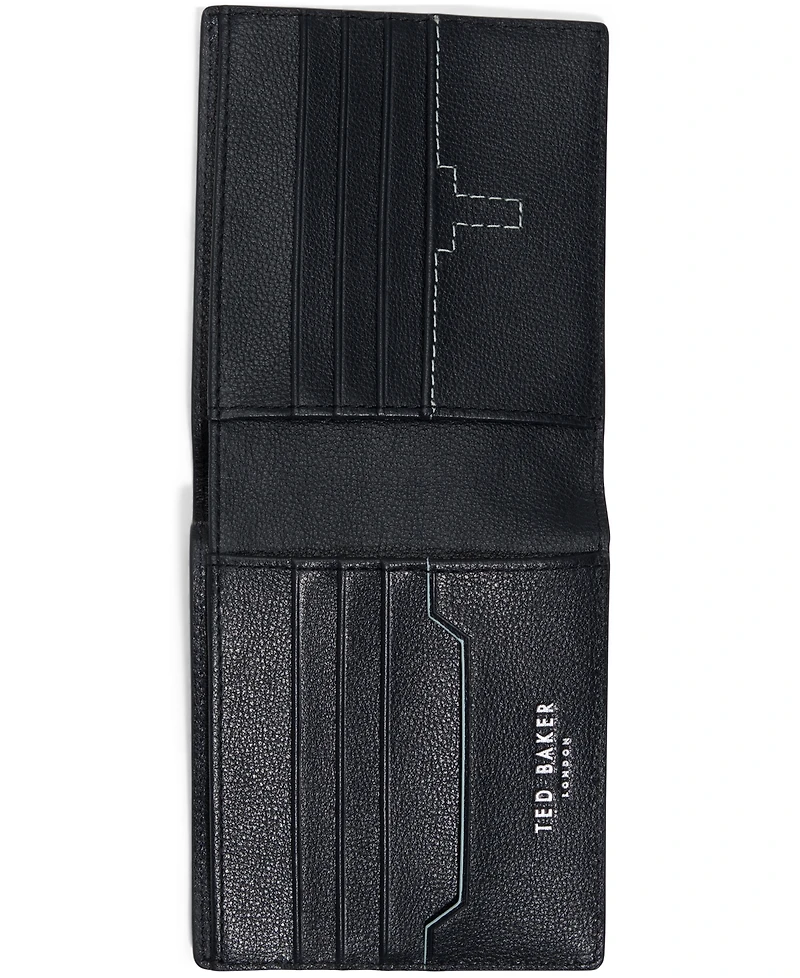 Ted Baker Pebble Navy Leather Wallet