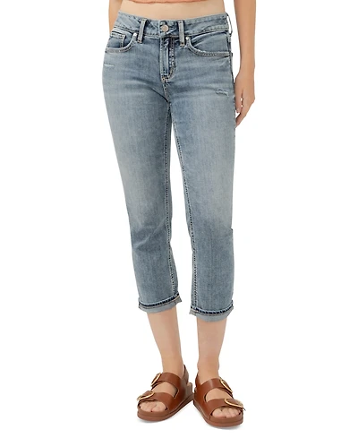 Silver Jeans Co. Women's Suki Mid-Rise Capri