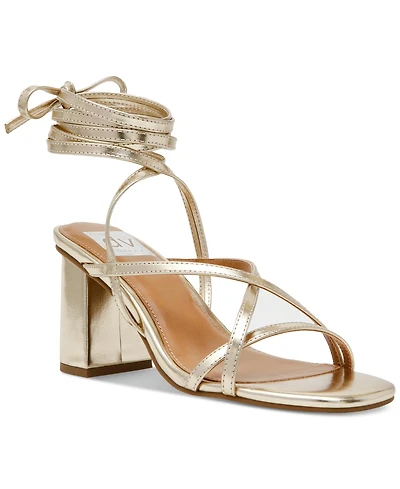 Dv Dolce Vita Women's Haze Strappy Lace-Up Block-Heel Dress Sandals