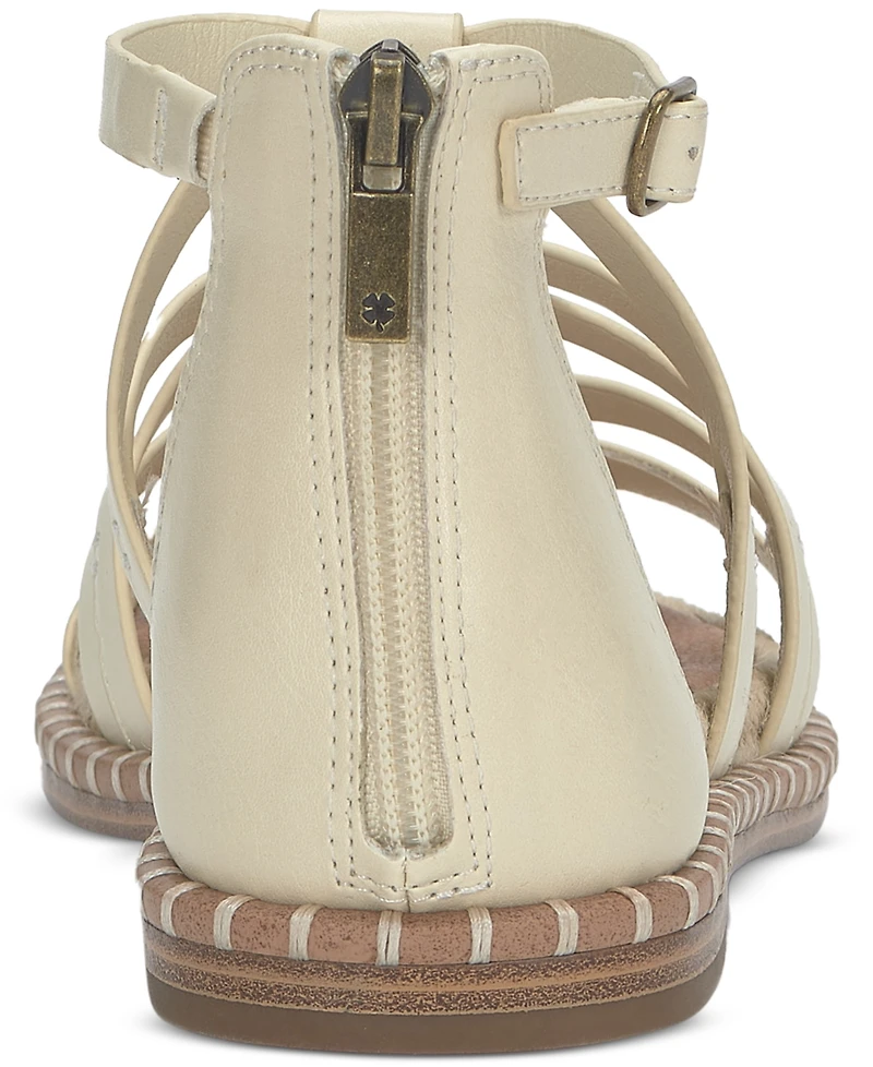 Lucky Brand Women's Korina Embellished Strappy Gladiator Flat Sandals