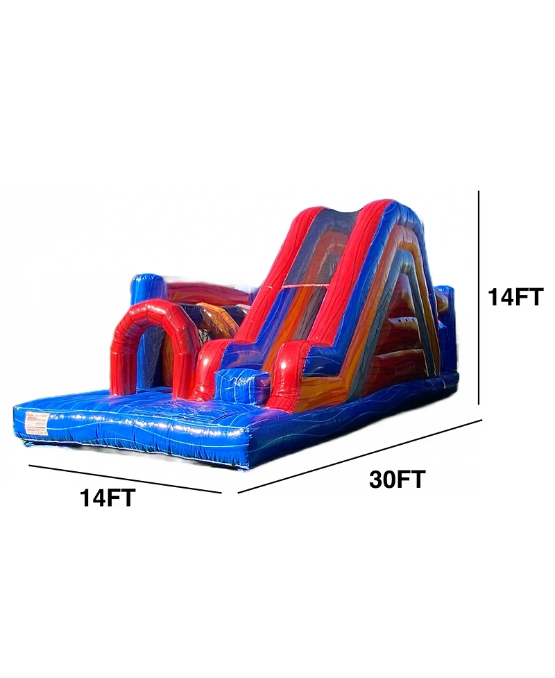 Xjump Obstacle Course Bounce House with Slide (with Blower)