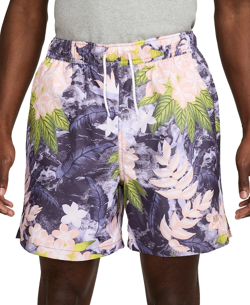 Nike Club Men's Woven Flow Floral Print Drawstring Shorts