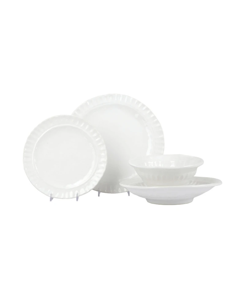 Vietri Pietra Serena Four-Piece Place Setting