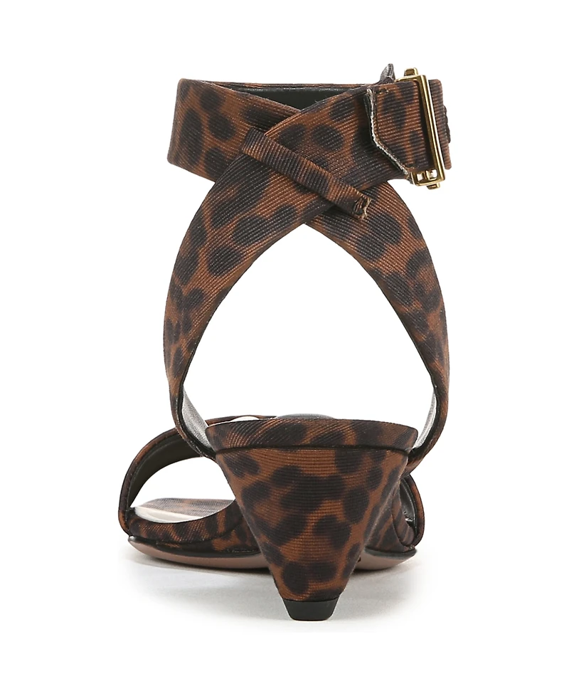 Franco Sarto Women's Savini Open Square Toe Ankle Strap Dress Sandals
