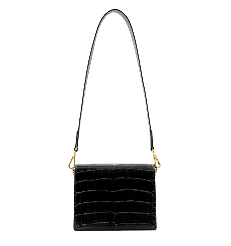 Jw Pei Handbags Mini Flap Croc Crossbody Bag