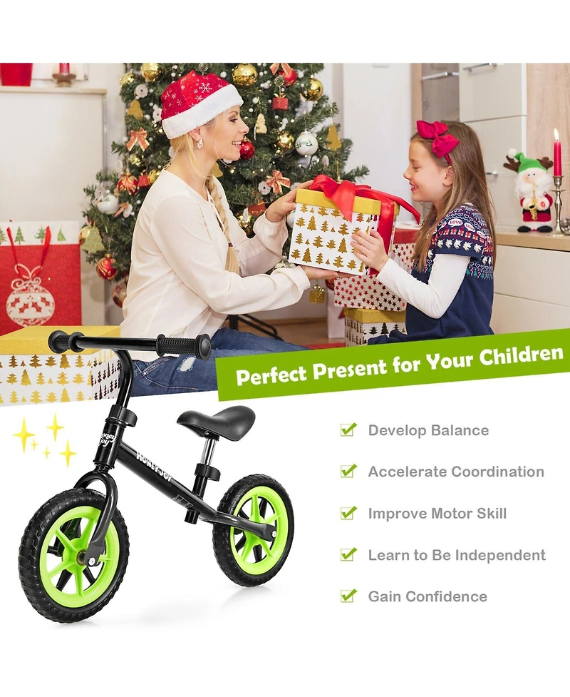 Kids No Pedal Balance Bike Adjustable Ages 30 Months to 5 Years