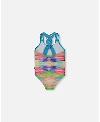 Deux par Girls Printed One-Piece Swimsuit Multicolored