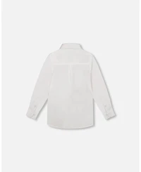 Deux par Toddler Boys Long Sleeve Button Down Shirt White - Toddler|Child