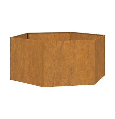 Planter Rusty 35.4"x35.4"x17.7" Corten Steel