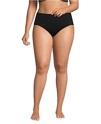 Lands' End Plus Mid Rise Classic Bikini Bottoms