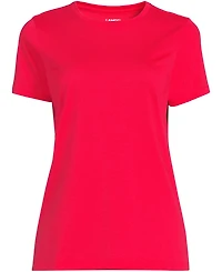 Lands' End Women's Relaxed Supima Cotton Crew Neck T-Shirt