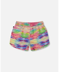 Deux par Girls Printed Swim Shorts Multicolored