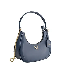 True Religion Zip Top Crescent Hobo Bag