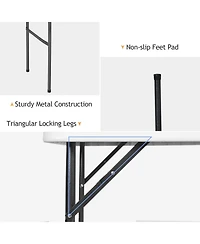 Folding Cleaning Sink Faucet Cutting Camping Table w/ Sprayer