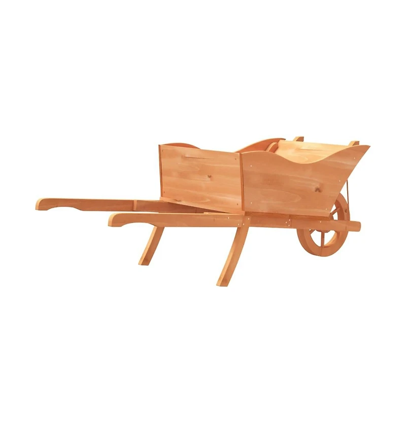 Wheelbarrow Planter 50.4"x17.9"x16.9" Solid Wood Fir