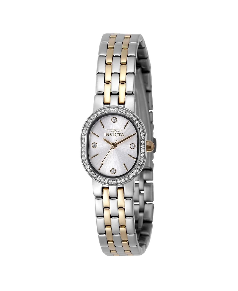 Invicta Women's Angel Quartz 3 Hand Silver Dial Watch