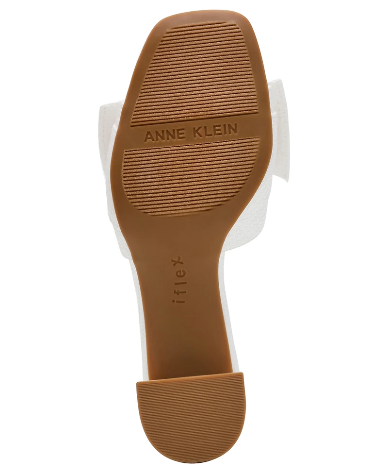 Anne Klein Women's Kizmet Knot Block Heel Dress Sandals