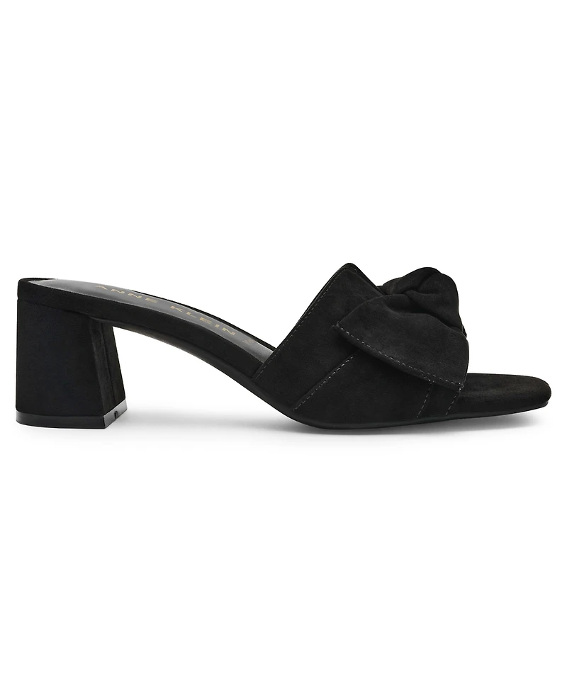 Anne Klein Women's Kizmet Knot Block Heel Dress Sandals