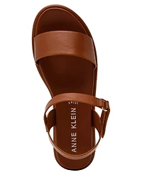 Anne Klein Women's Elani Round Toe Footbed Sandals