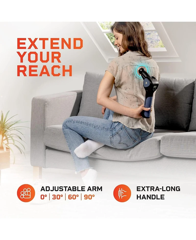 LifePro Heavy Duty Massage Gun for Athletes - Deep Tissue Percussion Muscle Massager with Adjustable Heads & Tips