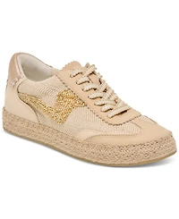 Dolce Vita Women's Notice Beaded Lace-Up Low-Profile Espadrille Sneakers