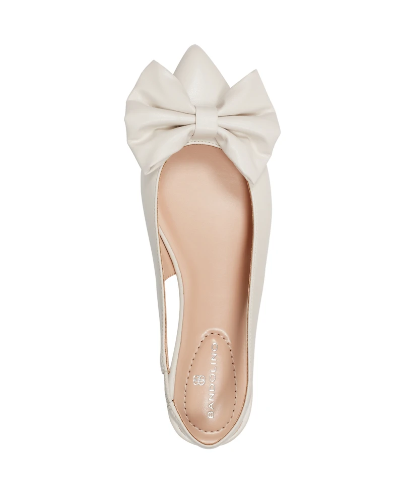 Bandolino Women's Simona Bow Slingback Flats