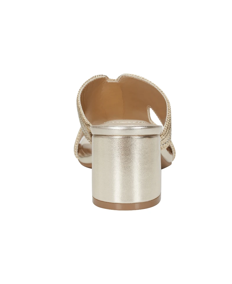 Bandolino Women's Molane Embellished Block Heel Sandals