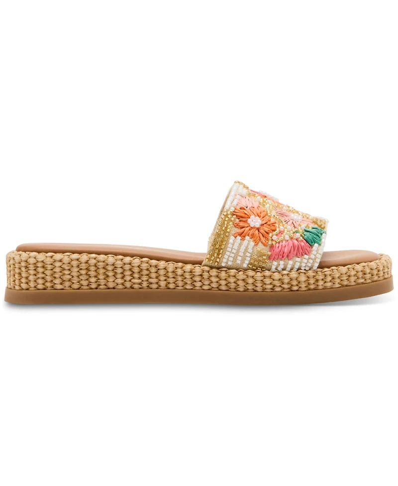 Steve Madden Women's Boardwalk Espadrille Slide Sandals