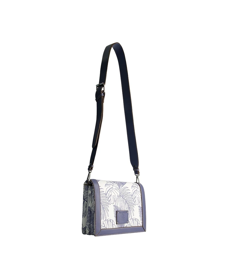 Tommy Bahama Graphic Leaf Print City Messenger Bag