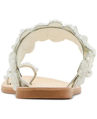 Steve Madden Women's Emmey Flower Detailed Slide Sandals