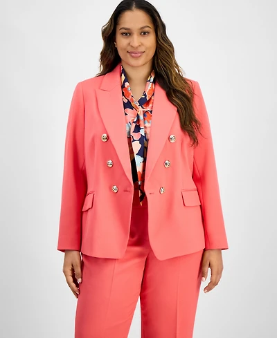 Tahari Asl Plus Twill Blazer