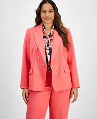 Tahari Asl Plus Twill Blazer