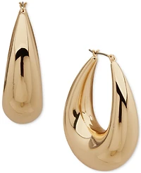 Dkny Taper Puffy Large Hoop Earrings, 2.06"