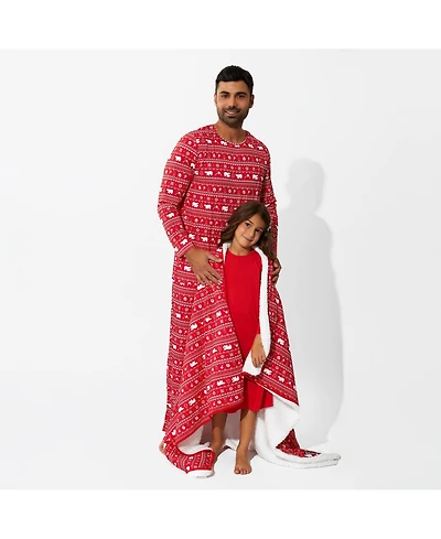 Bellabu Bear Men's Polar Isle Red Pajama Set